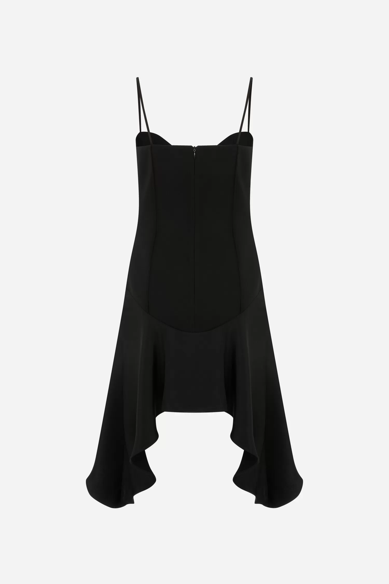 Best Allegra - Strap Mini Dress with Decorative Stitching and Assymetrical Hem Line Resort 24 | Dresses